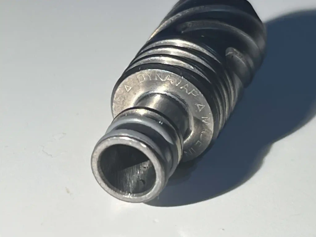they put some branding on the tip at the very bottom of the bowl.