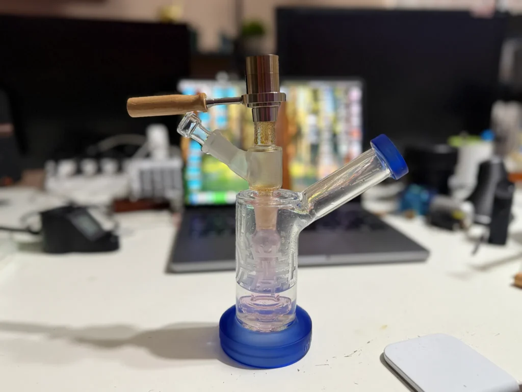 Stainless Steel Wireless One Hit Wonder #1 ranked budget wireless ball vape on a small bubbler