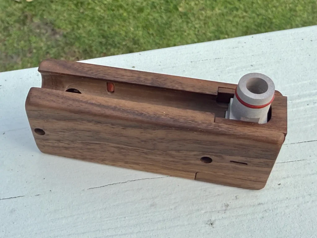 Firewood 11 water pipe adapter installed 1