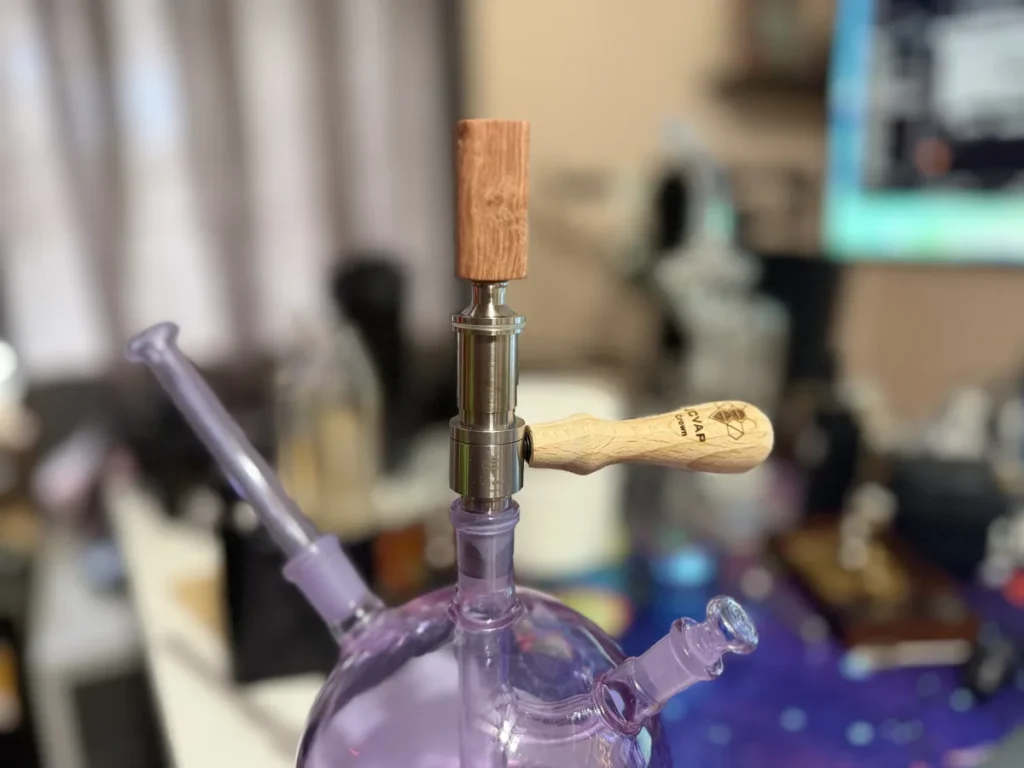Herb Crown on the bowl, ready to hit.